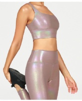 Hot sale compression Sexy shiny yoga set